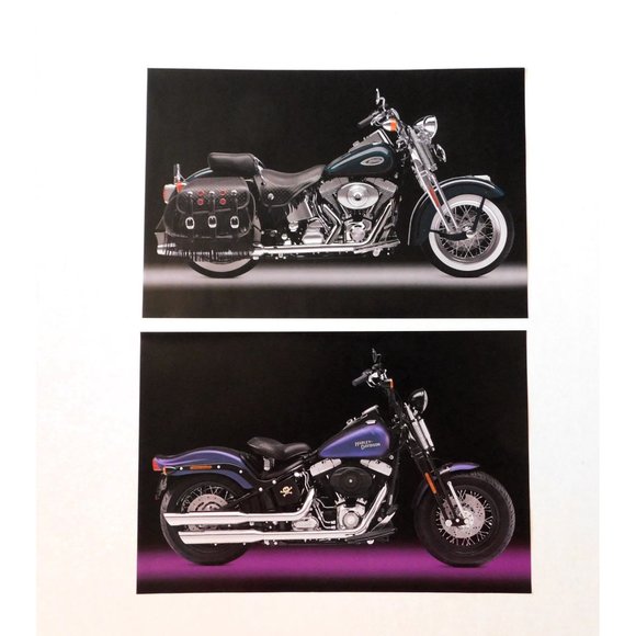 Harley Davidson 13 Frameable Prints Motorcycle Bikes Hog 15 x 10 Inch Boxed - Picture 9 of 11